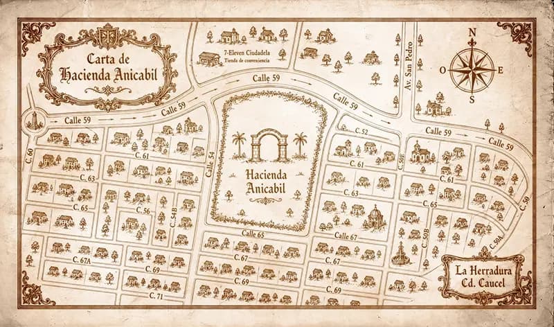 Ver Hacienda Anicabil en Google Maps