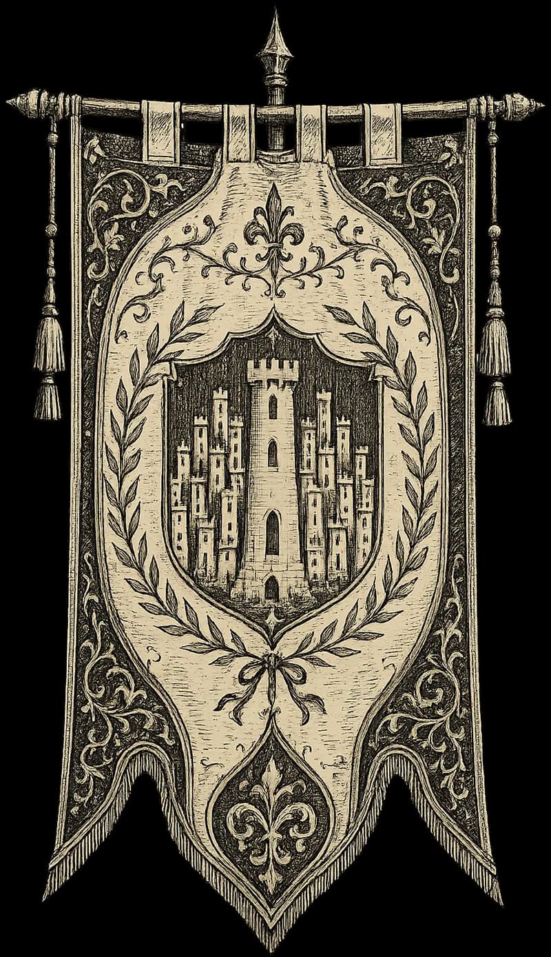 Ilustración de la delegación del Feudo de las Cien Torres